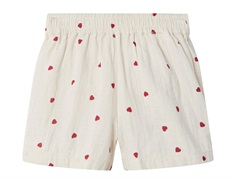 Name It turtledove hearts muslin shorts